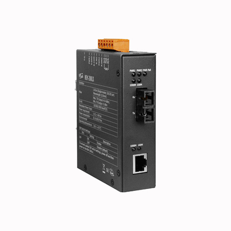 ICP DAS 1000Base-T to 1000Base-LX/SX Fiber Media Converter, NSM200LX NSM200LX